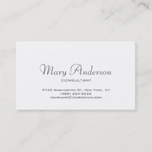 Écriture manuscrite chic Carte de visite tendance