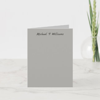 Écriture manuscrite classique gris élégant minimal