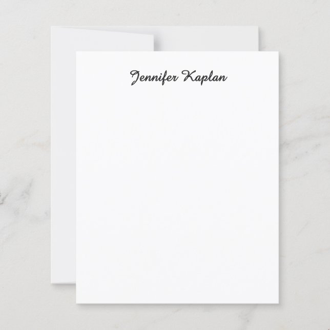 Écriture manuscrite classique minimaliste professi (Devant)