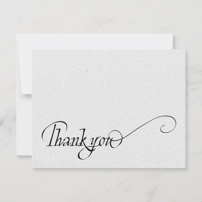 Écriture manuscrite élégante Merci simple (Devant)