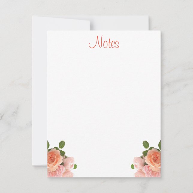 Écriture manuscrite Modèle aquarelle Floral (Devant)