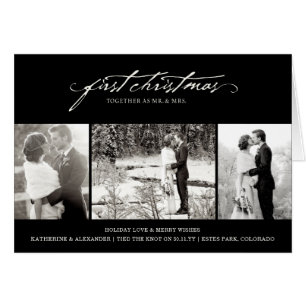 Écriture manuscrite vintage Premier Mariage photo