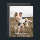 écriture moderne merci mariage photo aimant<br><div class="desc">élégante écriture moderne merci mariage photo aimant</div>