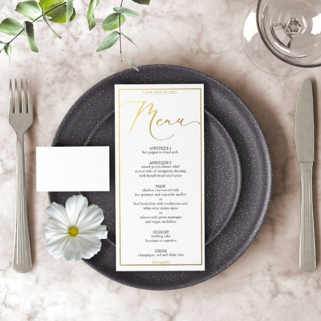 Écriture moderne noire et or Élégant (Créateur téléchargé)