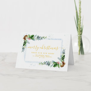 écriture or Joyeux Noël faire-part mobile