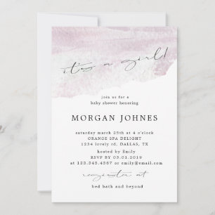 écriture pastel élégant c'est un Baby shower fille