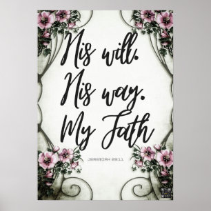 Ecriture Poster Jeremiah 29:11