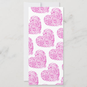Écriture spirale coeur rose pour la Saint Valentin