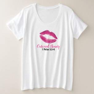 Écriture - T-shirt de base pour femmes de taille p