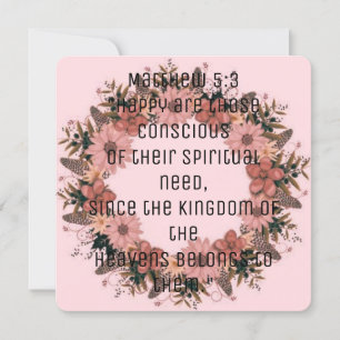 Écriture Verse Spirituel Matthieu Royaume