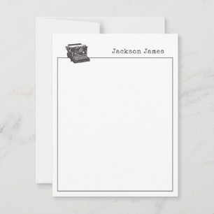 Écrivain Écrivain Vintage Moderne Cartes De Note P