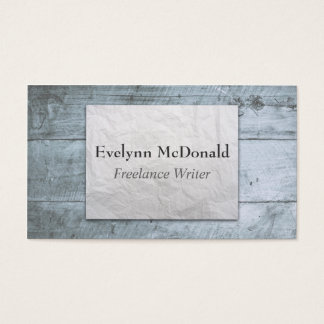 carte de visite ecrivain