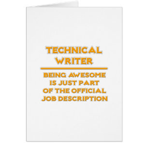 Écrivain technique .. Description du travail