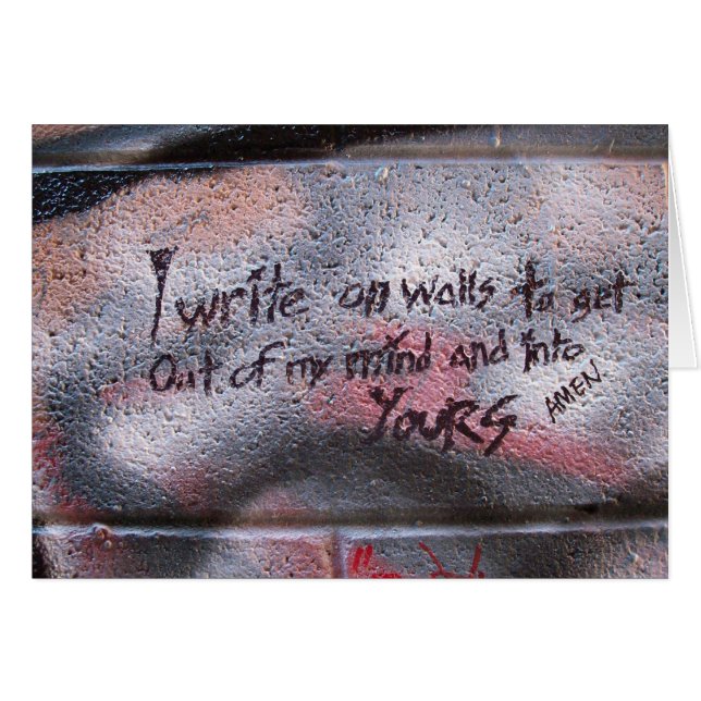 Écrivez sur des murs (Devant horizontal)