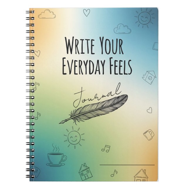 Écrivez Votre Journal De Sensations Quotidiennes - (Devant)