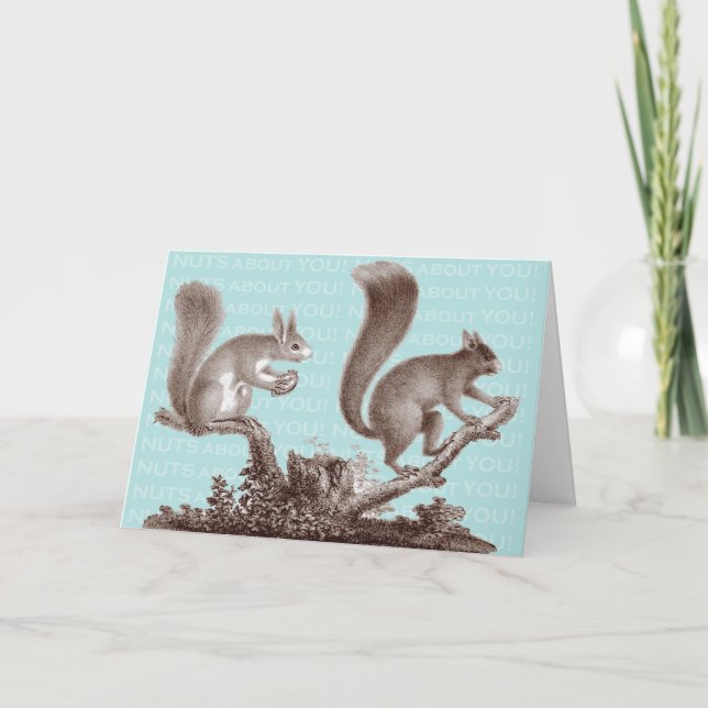 Écrous au sujet de vous - carte de Saint-Valentin (Devant)