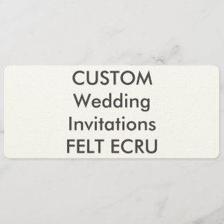 ECRU 110lb 9,25 po x 4 po Invitations de mariage