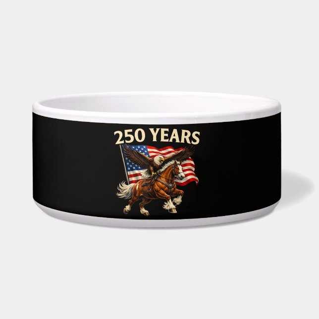 Écuelle 250e anniversaire USA Cheval de l'Ouest Aigle (Devant)
