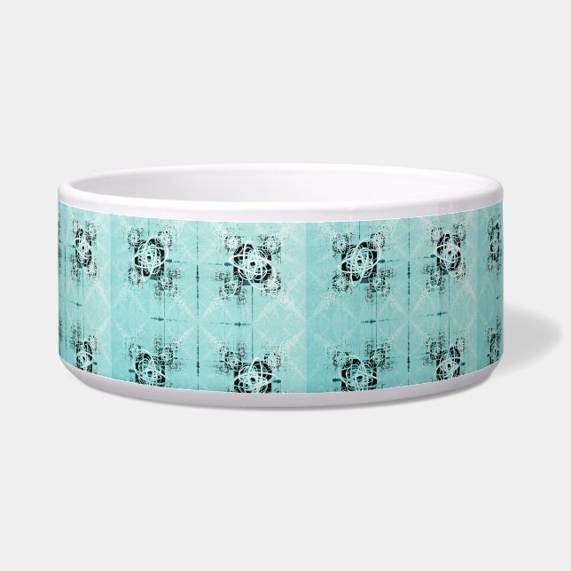 Écuelle Abstrait Spiral Delight Ceramic Pet Bowl (Droite)