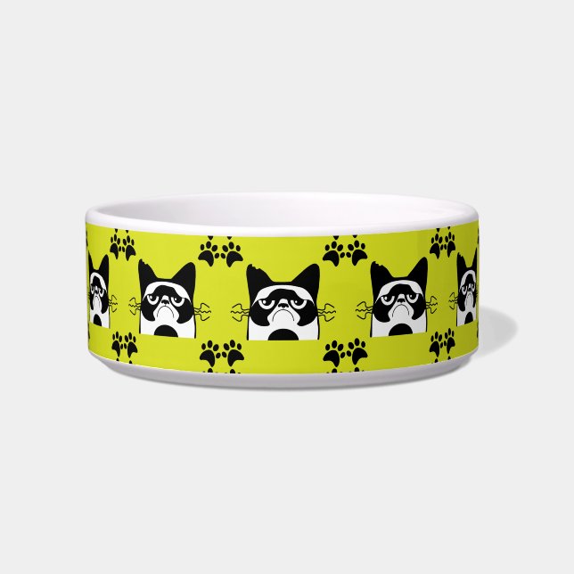 Écuelle accessoires amoureux de les chats amusants (Devant)