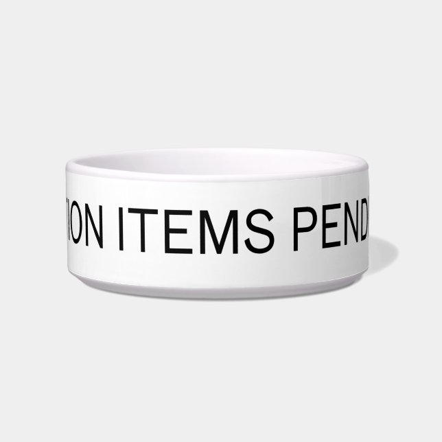 Écuelle Action Items Pending | Modern Ceramic Pet Bowl (Devant)