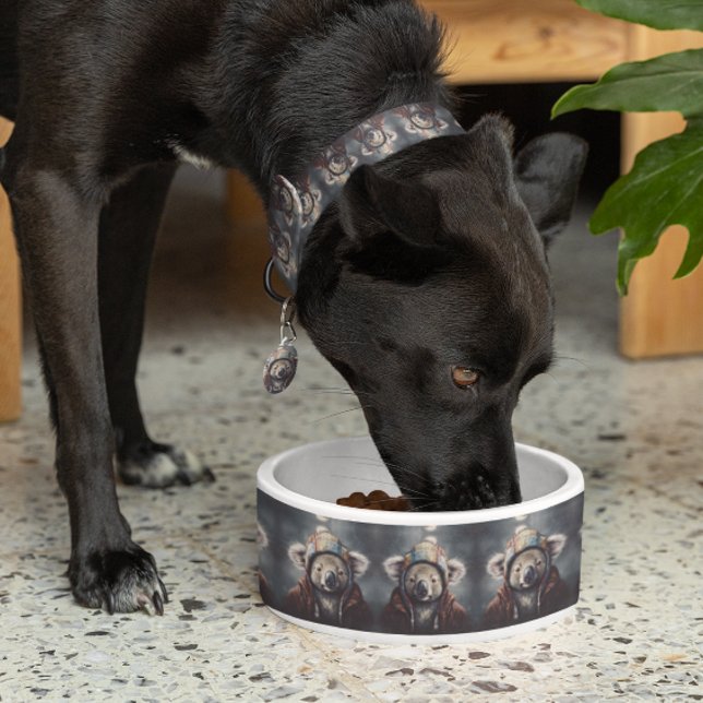 Écuelle Adorable koala portant mignon casquette d'hiver (Créateur téléchargé)