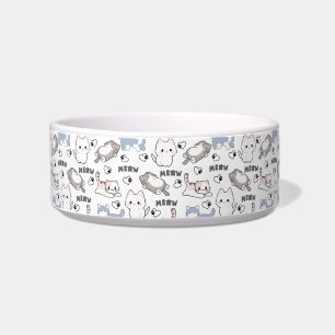 Écuelle Adorables chatons dodus et cœurs Meow