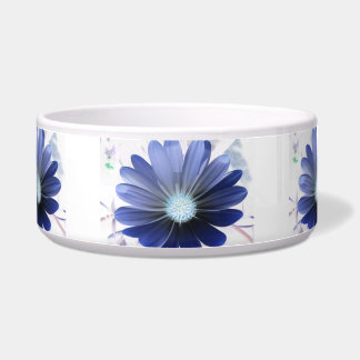 Écuelle African Daisy Glowing Blue Dog Bowl