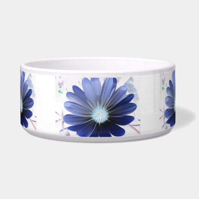 Écuelle African Daisy Glowing Blue Dog Bowl (Devant)