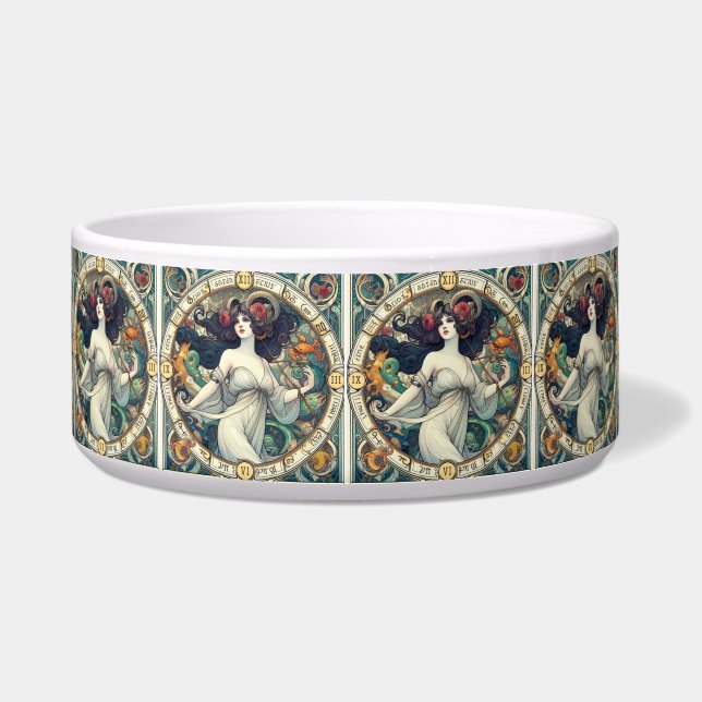 Écuelle AI aidé Art Déco Bowl conception de dame (Devant)