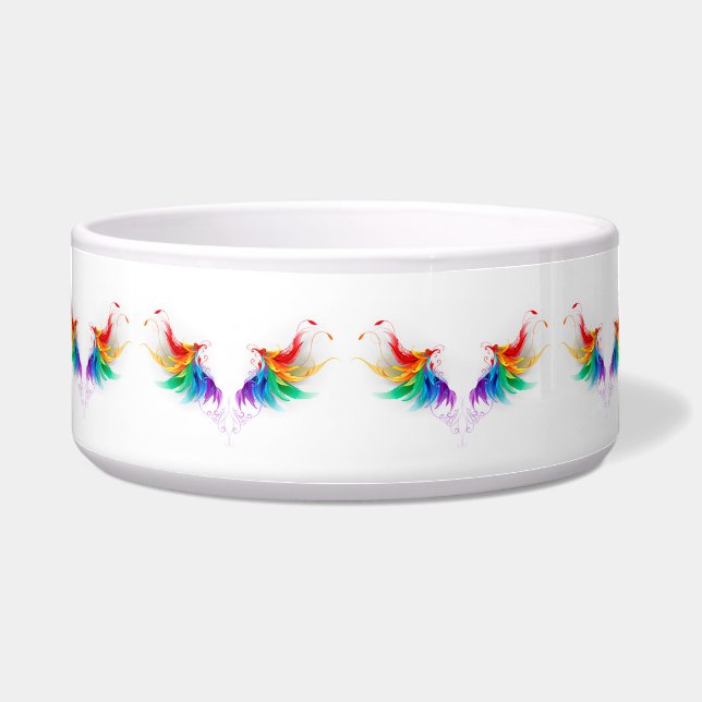 Écuelle Ailes fluffy arc-en-ciel (Devant)
