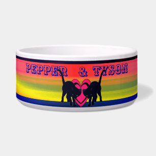 Écuelle Aimer mon chat (s) Animal de compagnie Couleur Abs