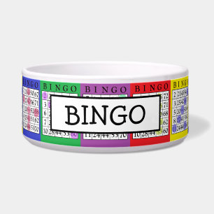 Écuelle Ajouter le nom du chien Funny BINGO Cards Dog Bowl