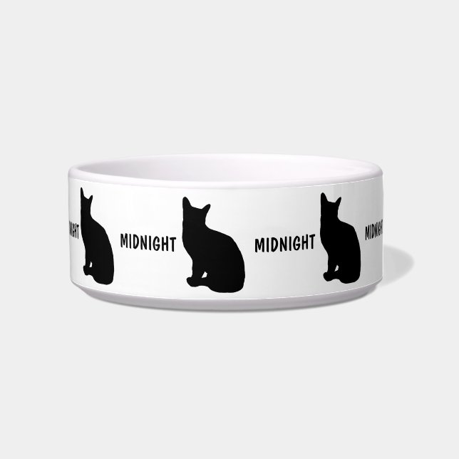 Écuelle Ajouter un nom personnalisé Cat Bowl (Droite)