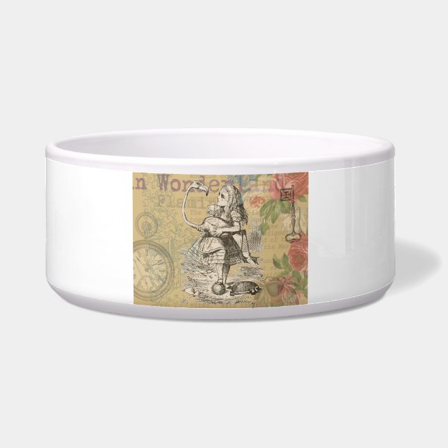 Écuelle Alice au pays des merveilles Flamant rose classiqu (Devant)