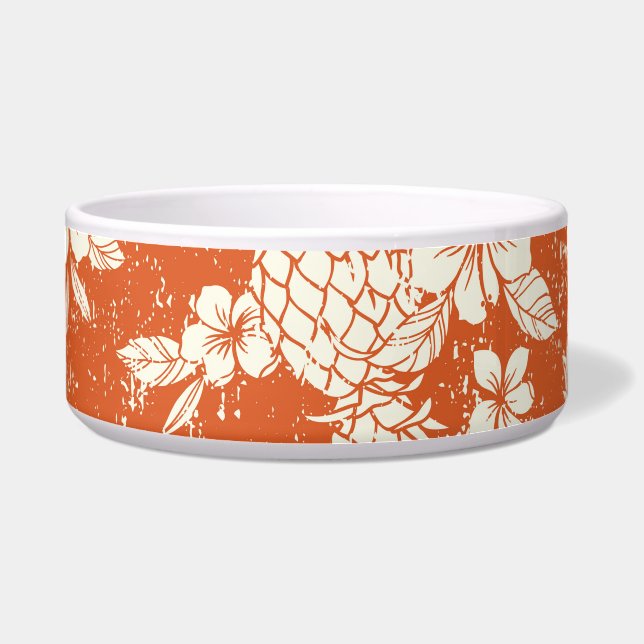 Écuelle Aloha Spirit : Hibiscus-Ananas Harmonie. (Devant)