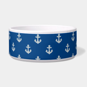 Écuelle Ancré dans le Bol de Chien Bleu Ocean Navy
