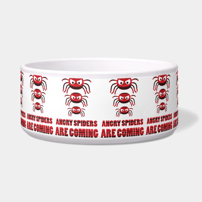 Écuelle Angry spiders are coming T-Shirt (Devant)