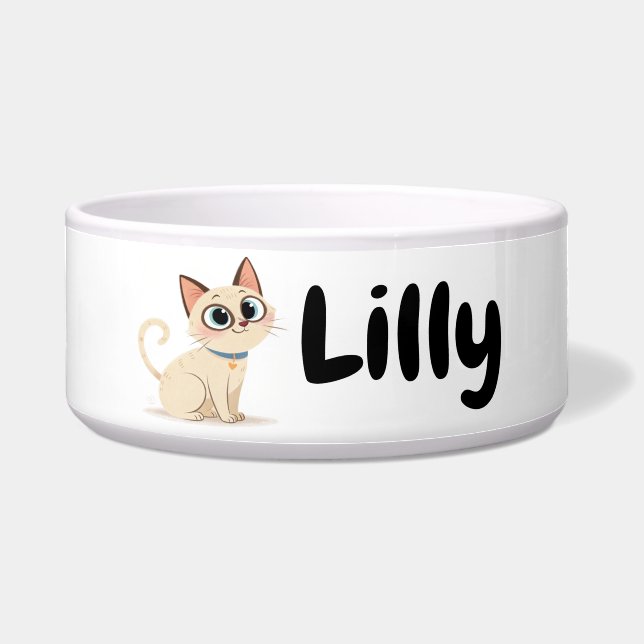 Écuelle Animal de chat personnalisé (Devant)