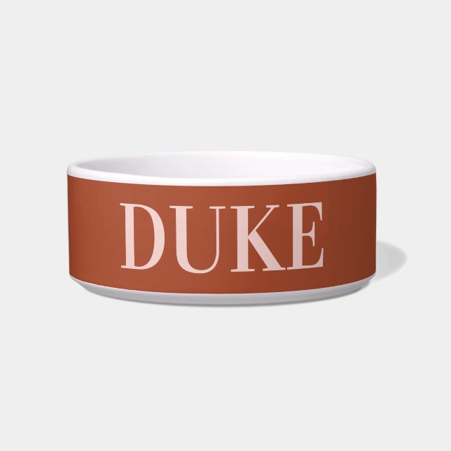 Écuelle Animal de compagnie orange brûlé (Devant)