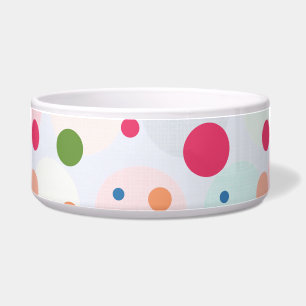 Écuelle Animal de compagnie Polkadot coloré exotique