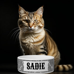 Écuelle Animal de compagnie Zebra noir et blanc