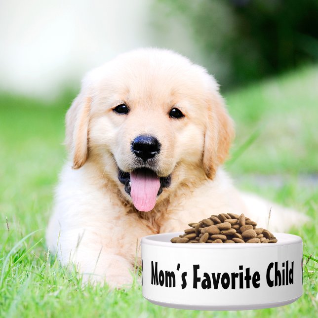 Écuelle Animaux de compagnie Chien drôle "Maman's Favorite (Créateur téléchargé)