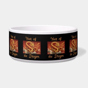 Écuelle Année du bol de poivrons de dragon