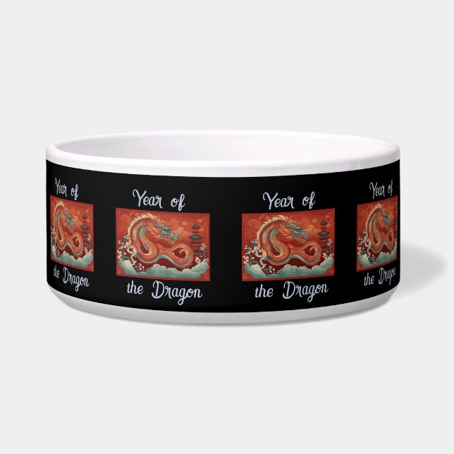 Écuelle Année du bol de poivrons de dragon (Devant)
