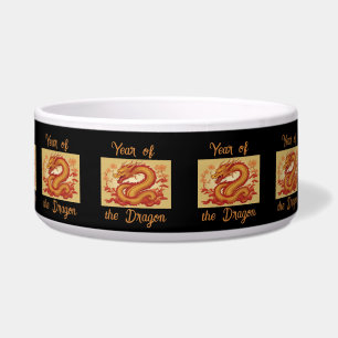 Écuelle Année du bol de poivrons de dragon