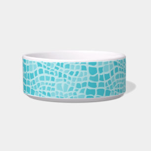 Écuelle Aqua Faux Snake Skin Motif Pet Bowls