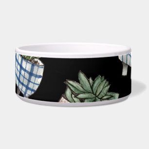 Écuelle Aquarelle Accueil Plante Noir sans couture
