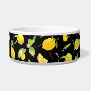 Écuelle Aquarelle citron et feuilles