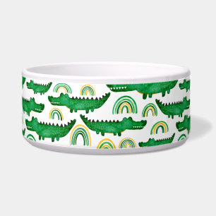 Écuelle Aquarelle Crocodile Alligator Arc-en-ciel